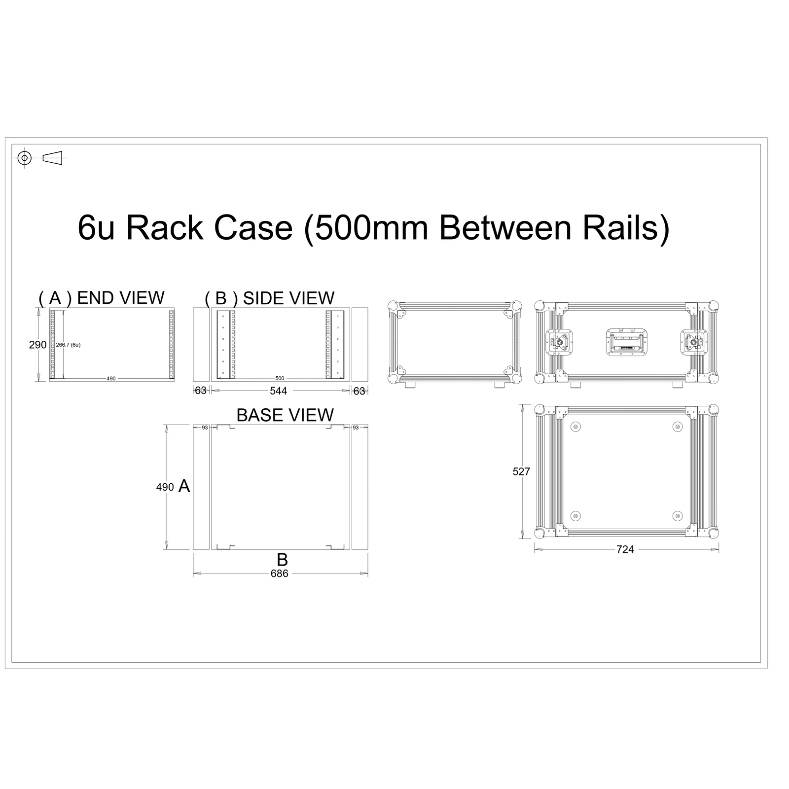 6u Rack Case Flight Case